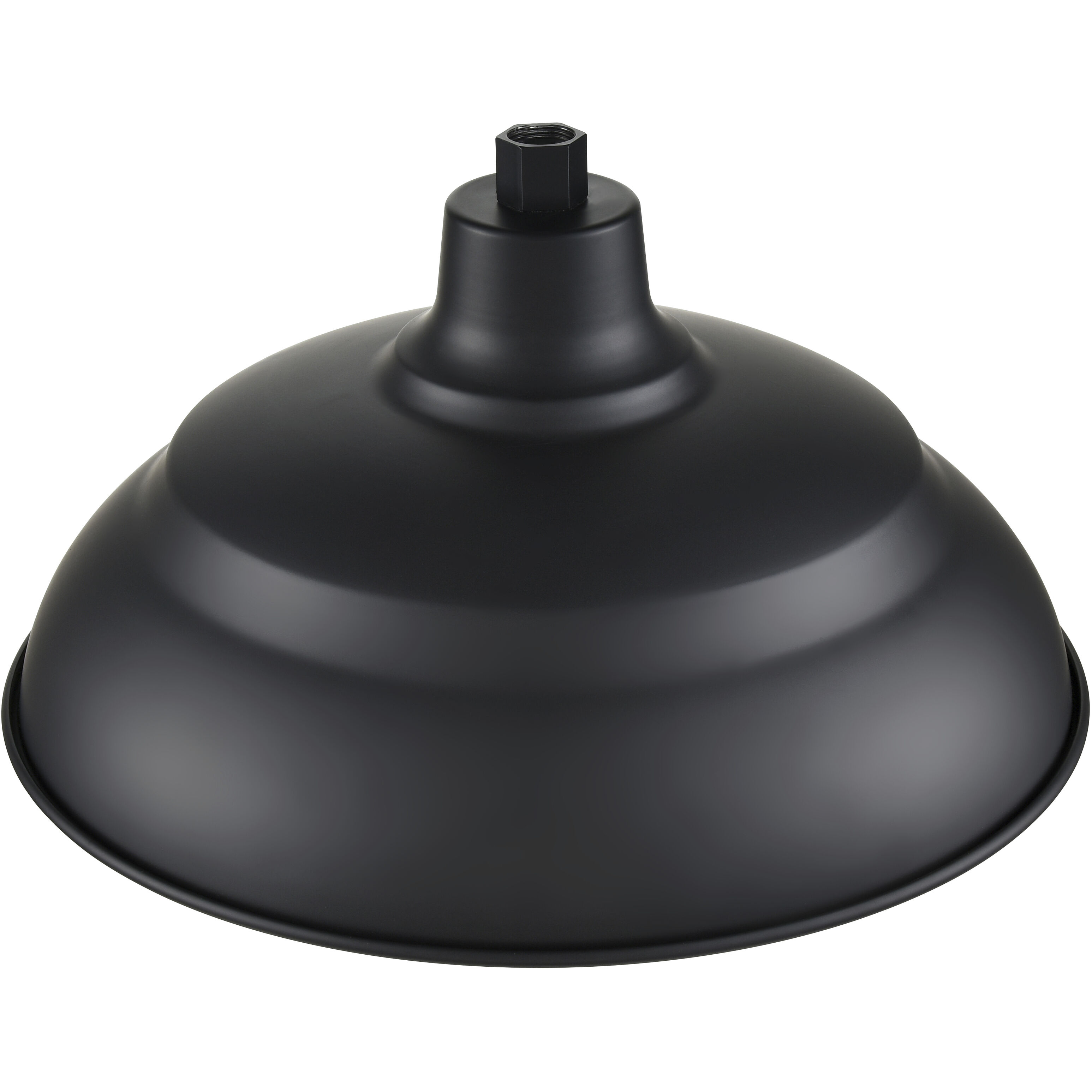 R Series Satin Black 17 inch Aluminum Warehouse Shade